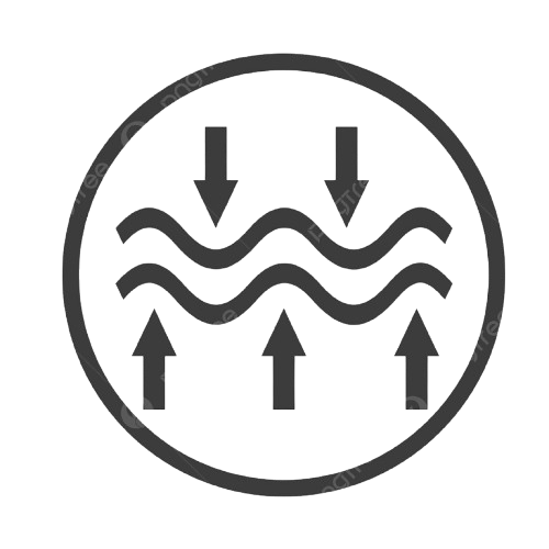 Breathable fabric icon